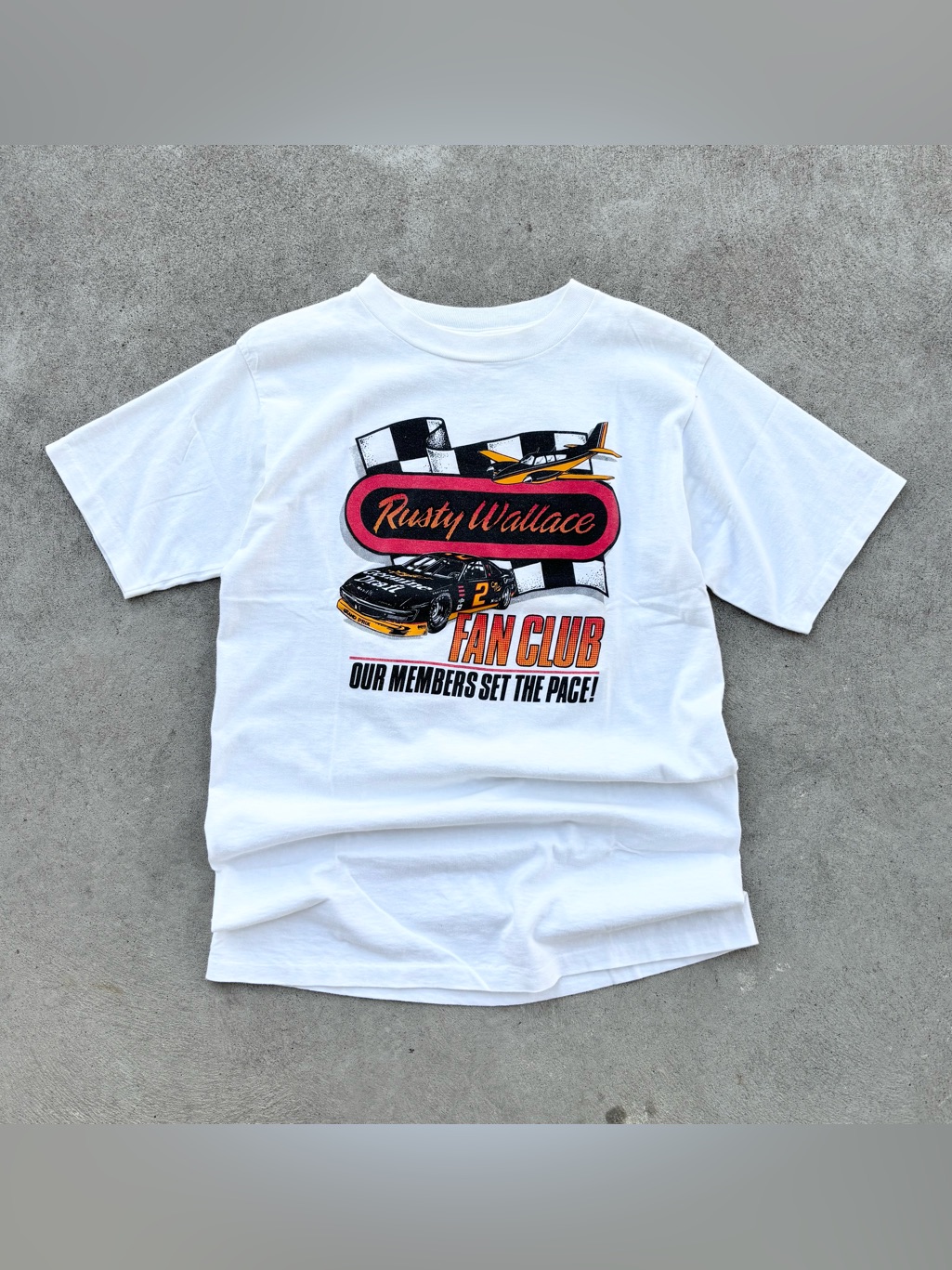 1992 Rusty Wallace Fan Club Exclusive T Shirt 1992 Rusty Wallace Fan Club Exclusive T Shirt